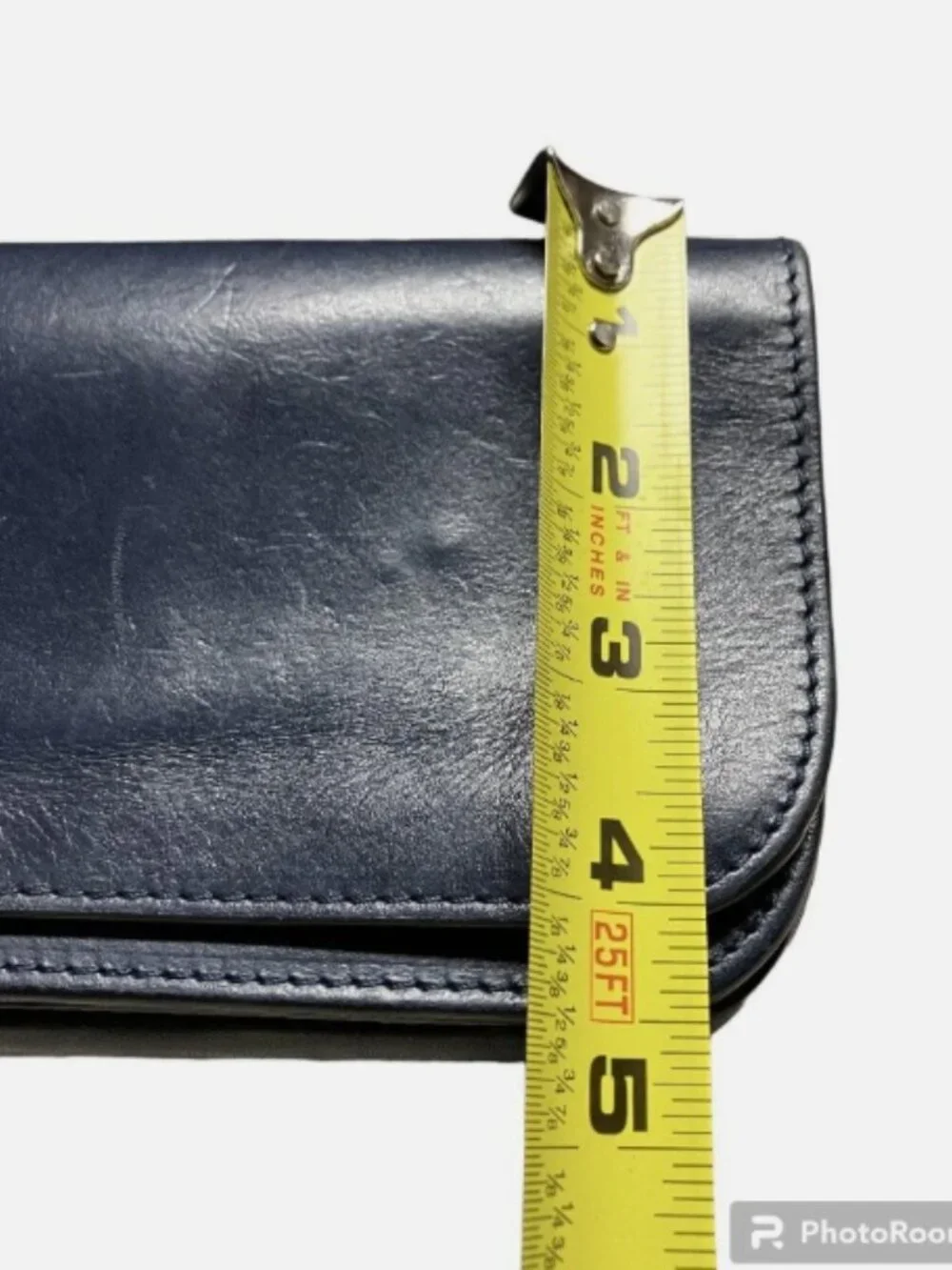 ANONIMO FIORENTINO ITALY VINTAGE NAVY BLUE SOFT LEATHER WRISTLET WALLET